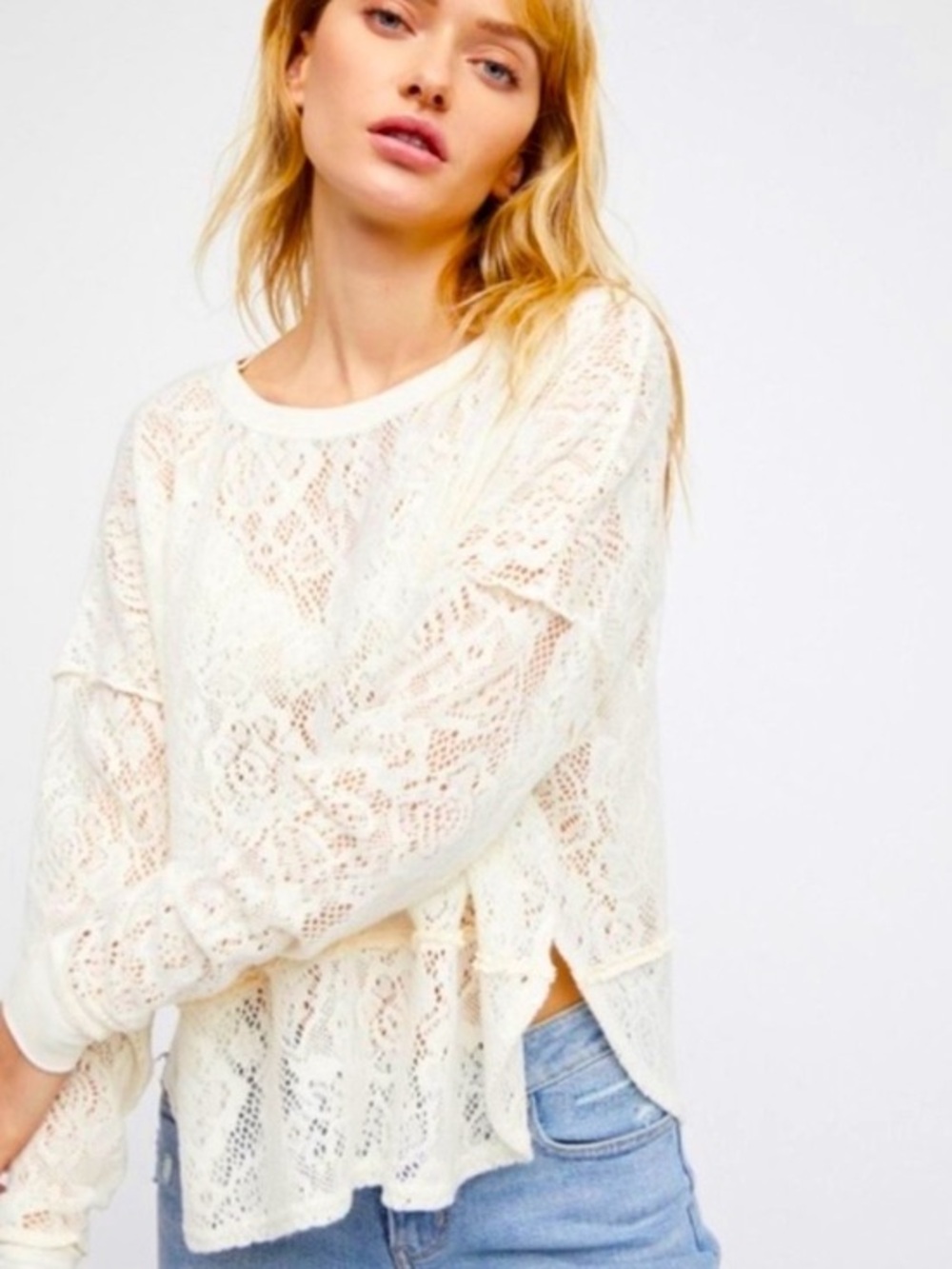 Free People Not Cold in This Lace Top